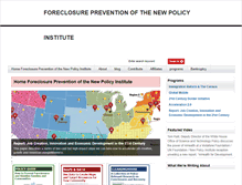 Tablet Screenshot of newpolicyinstitute.org